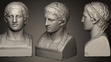 Busts and heads antique and historical (BUSTA_0417) 3D model for CNC machine